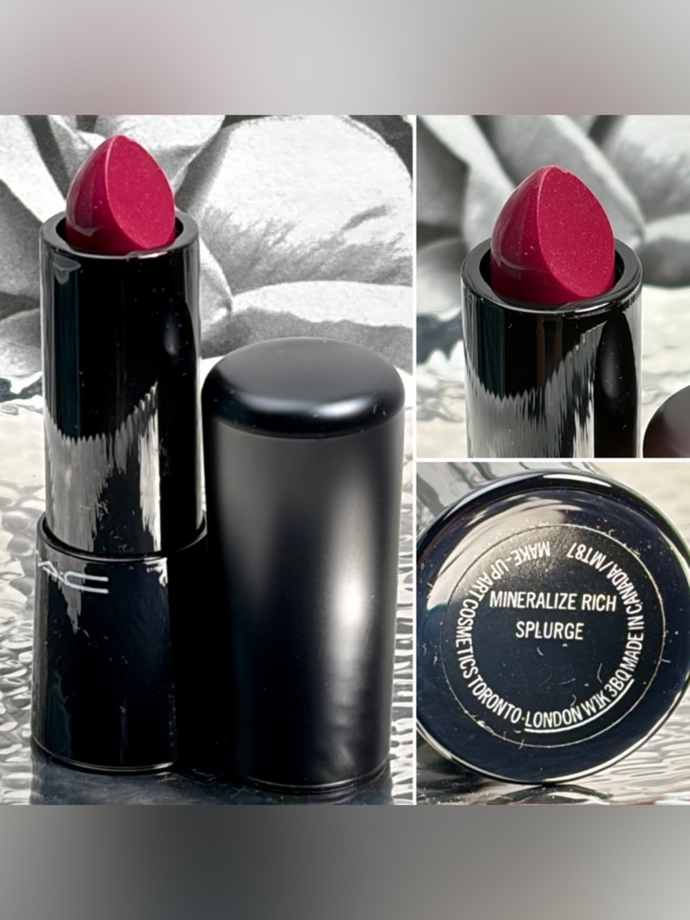 MAC Cosmetics Mineralize Rich “Splurge” Cool Berry Tone Lipstick- New, No Box